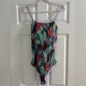 BNWT BEAUTIFUL COLOUR SWIRL SWIMSUIT SIZE XL